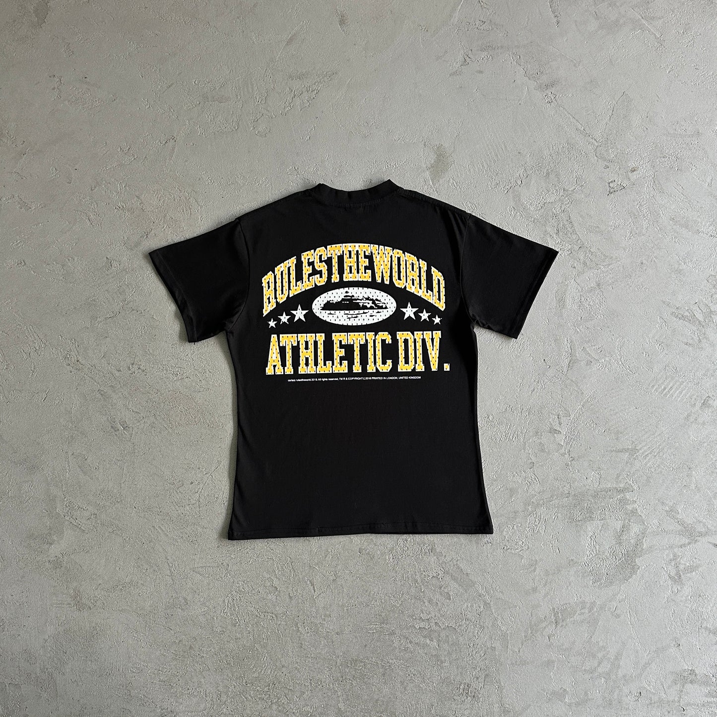 rules the world athletic div tee