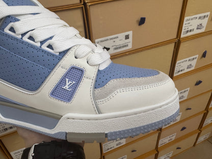 Trainer Blue and White
