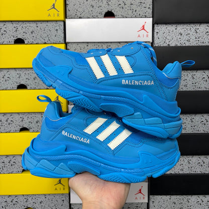 BLG Triple S x Adidas White/Blue