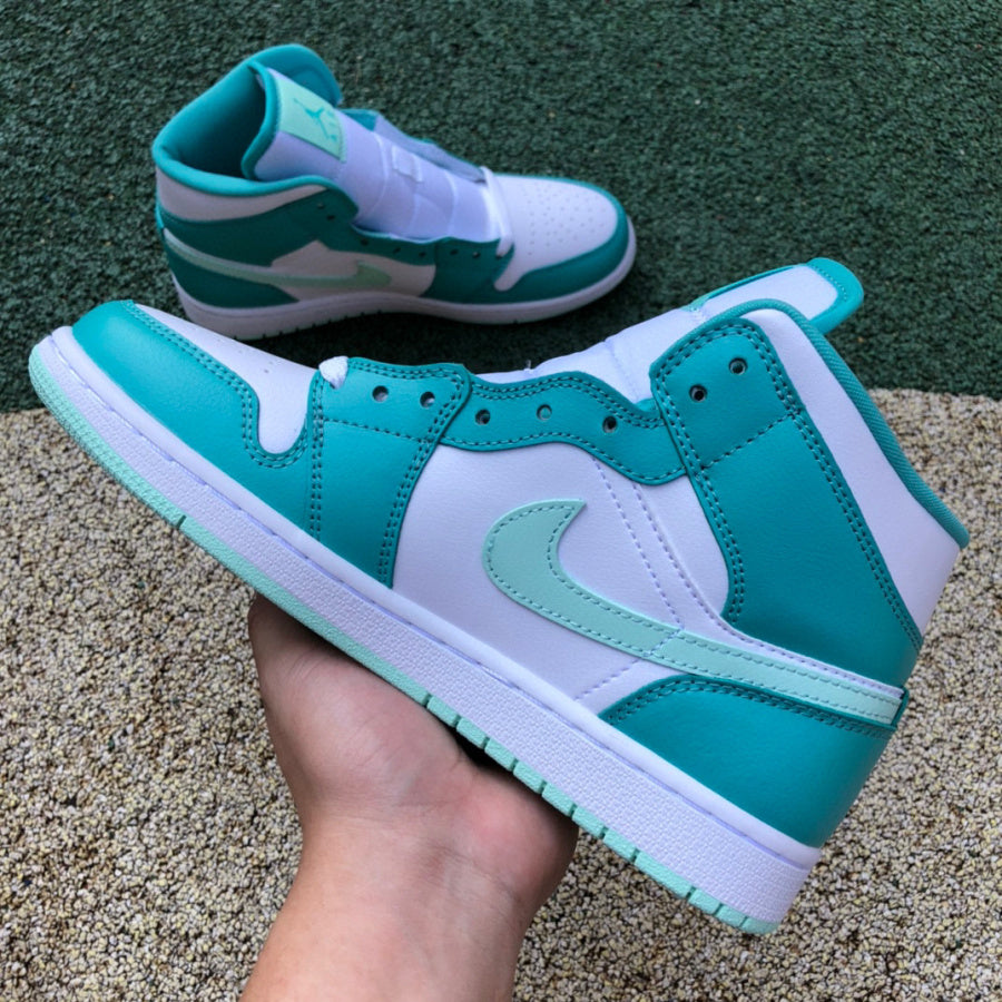 AJ1 MID Washed Teal