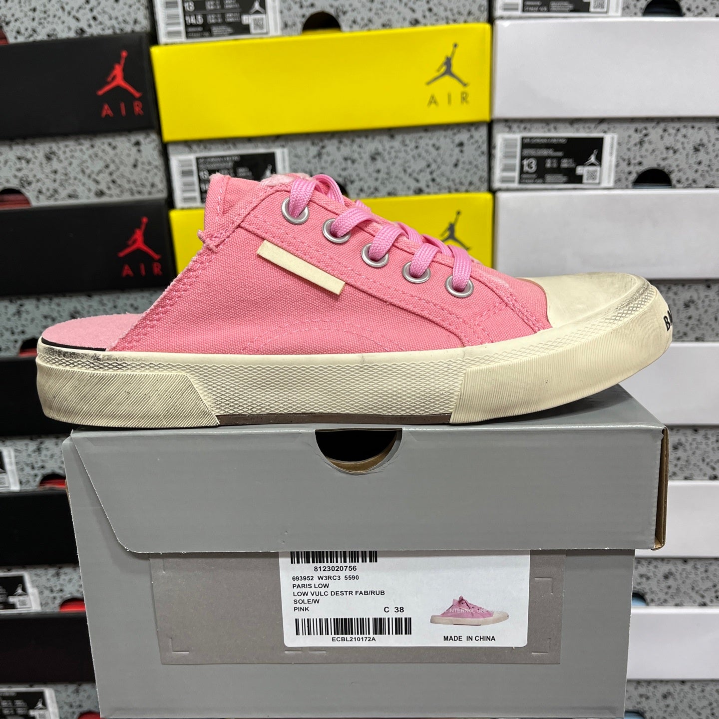BLG Paris Mule Destroyed - Pink