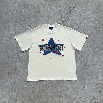 BPM star T-shirt- vanilla white