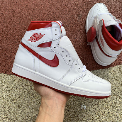 AJ1 High White Red