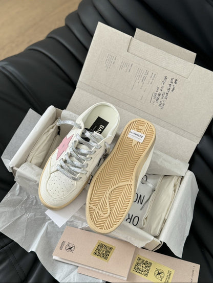 GDGS Super-Star Sabot Gum Sole Pink Star White Body