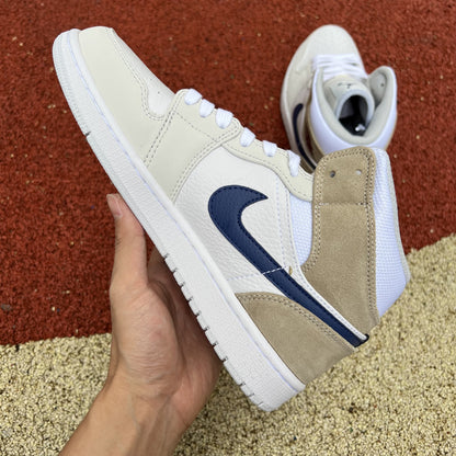 AJ1 MID Tan Suede