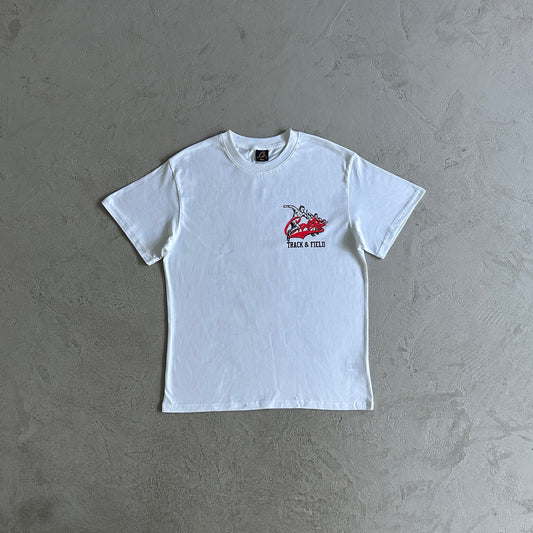 Sports short sleeves -White