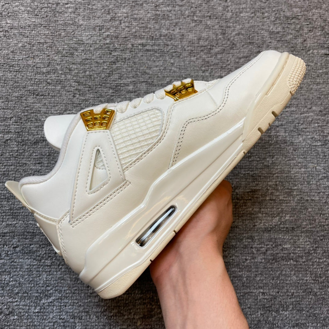 AJ4  Retro Metallic Gold