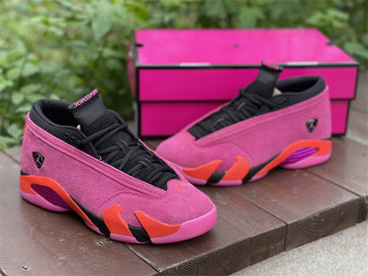 AJ14 Low Shocking Pink