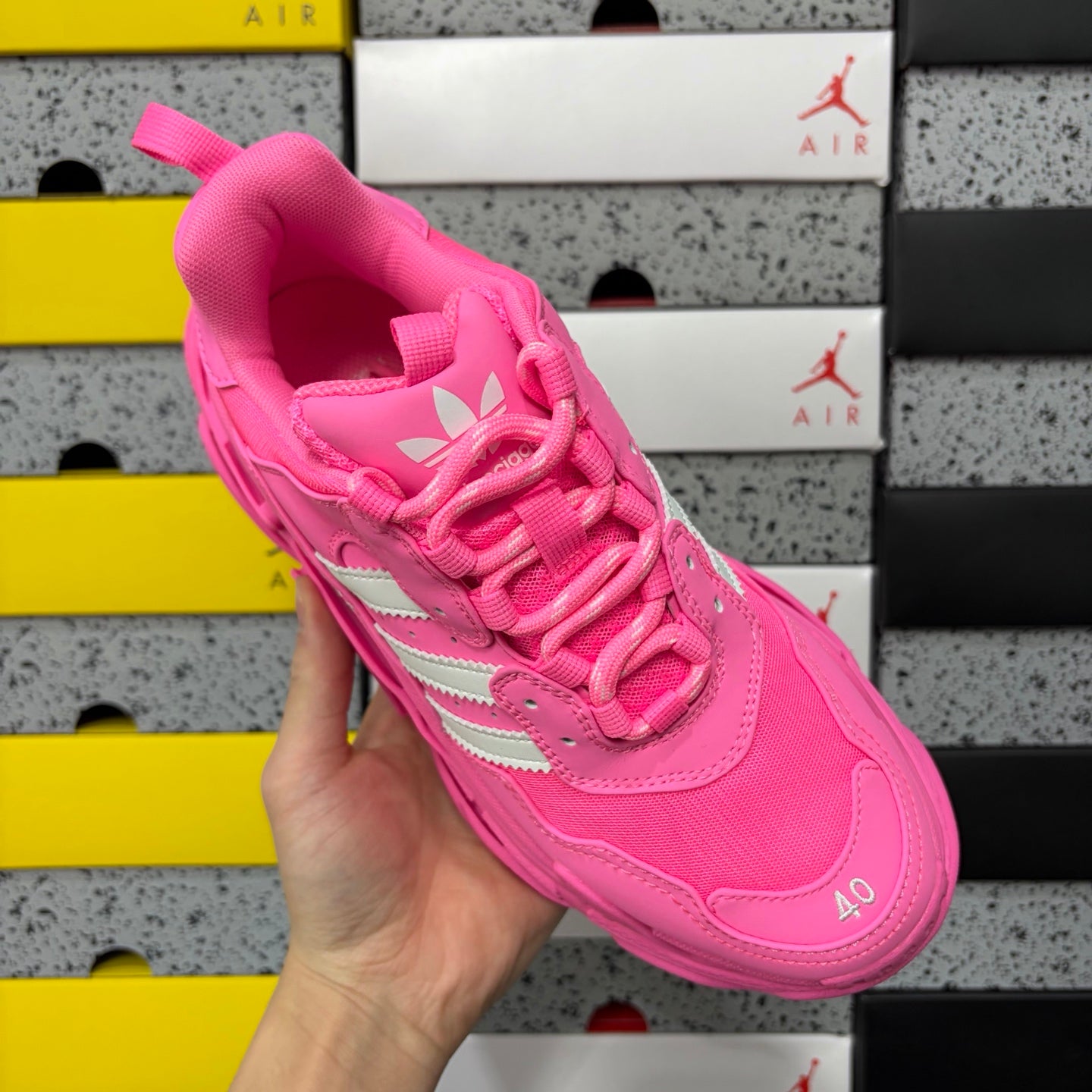 BLG Triple S x Adidas White/Pink