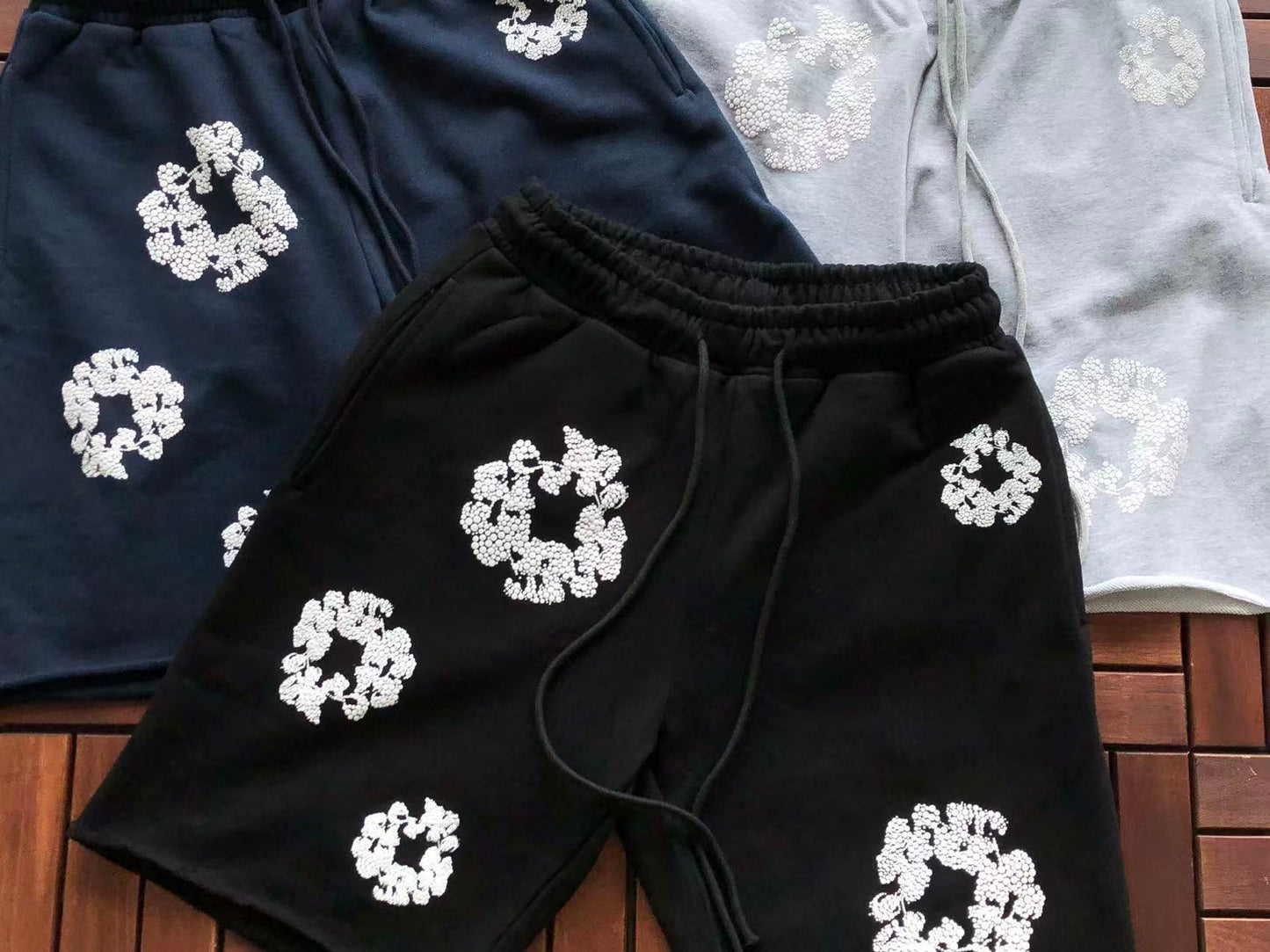 Denim T Calções