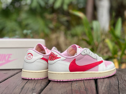 AJ1 Travis Reverse Mocha Pink