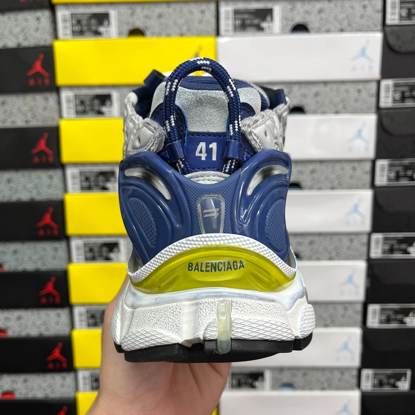 BLG Runner 7.0 Grey Yellow/Blue