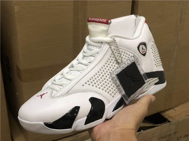 AJ14 Sup White and Red