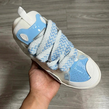 Curb Blue and White
