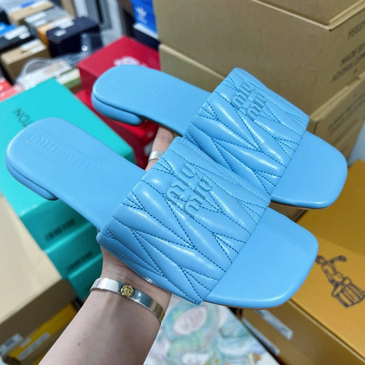 Chinelos Miu Miu Blue