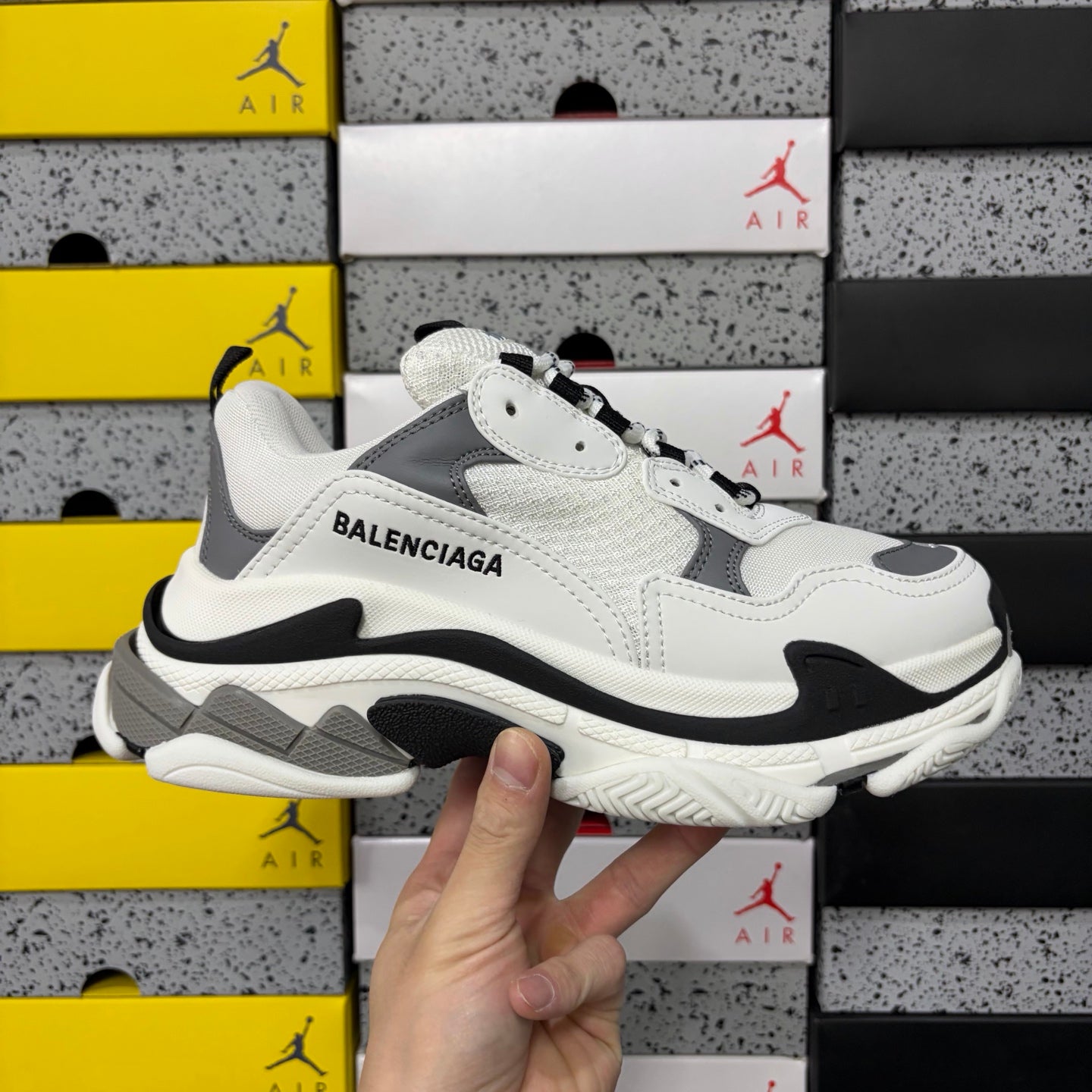 BLG Triple S White/Grey/Black