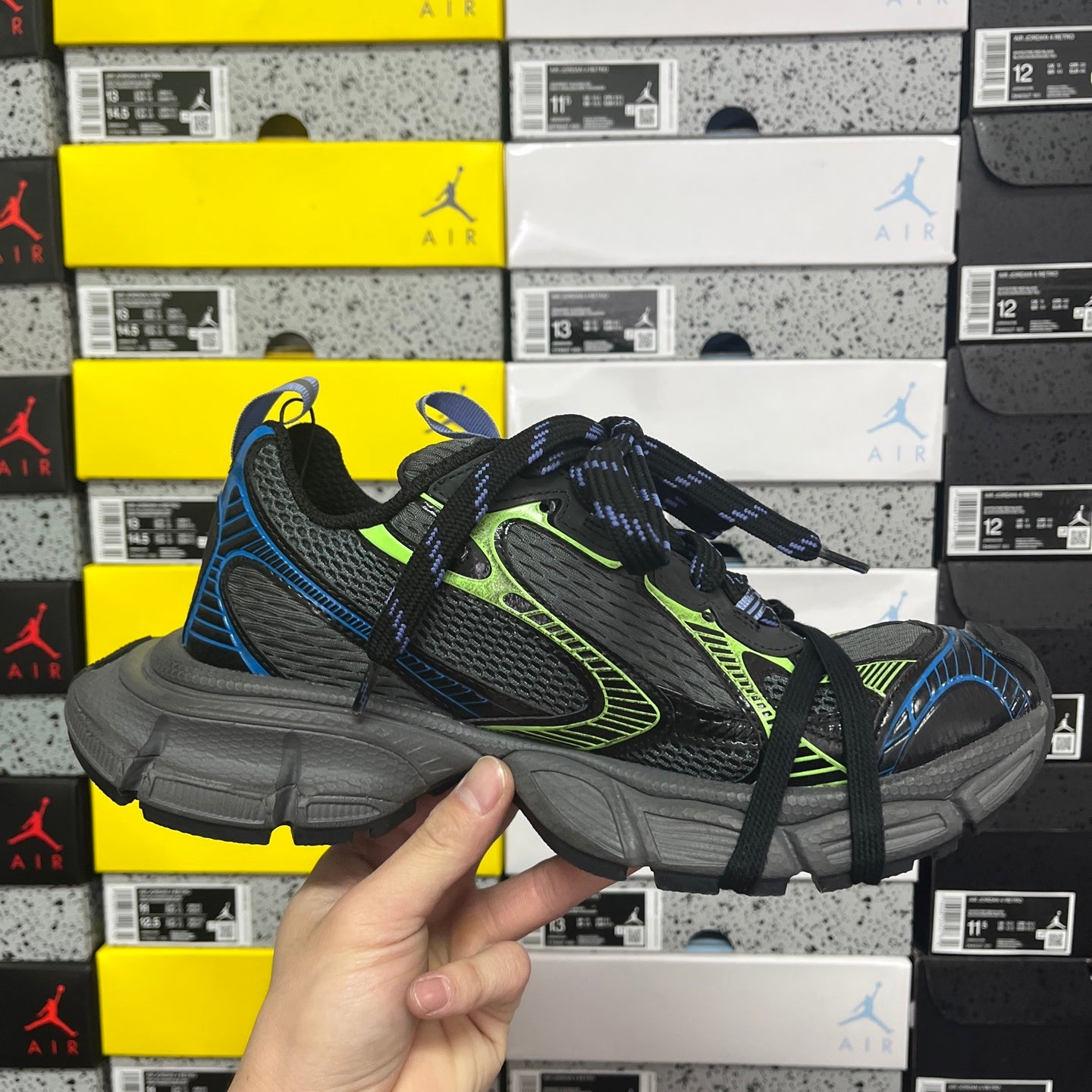 BLG 3XL Black/Blue/Green