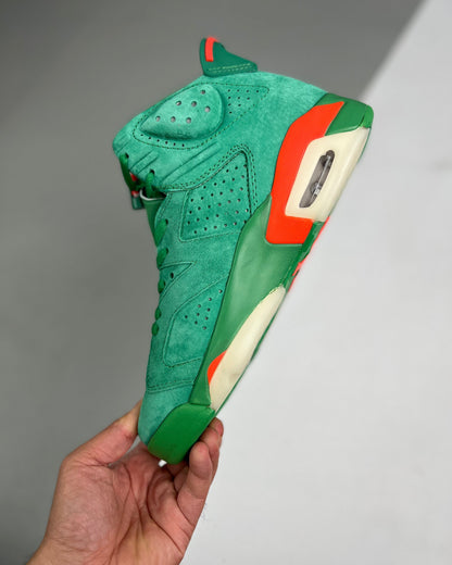 AJ6 Retro NRG Green Suede Gatorade