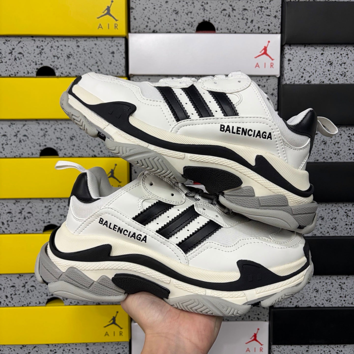 BLG Triple S x Adidas White/Black