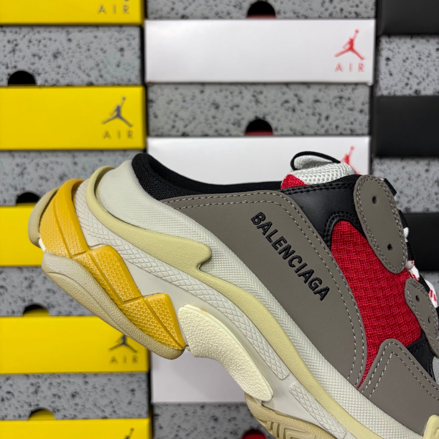 BLG Triple S Mule White/Black/Brown/Red/Yellow