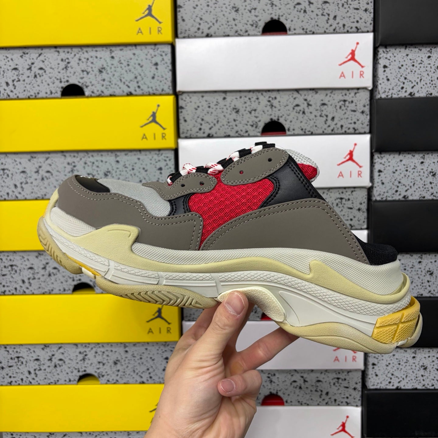 BLG Triple S Mule White/Black/Brown/Red/Yellow