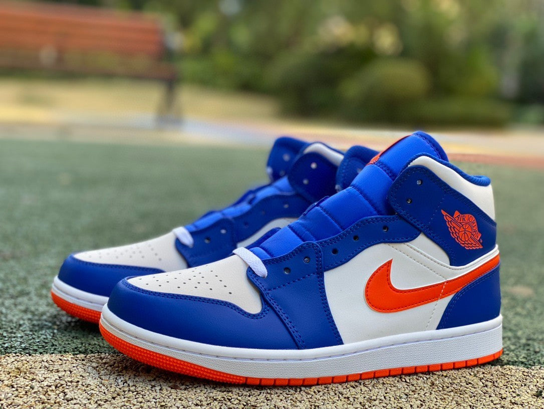AJ1 MID Game Royal/Rush Orange