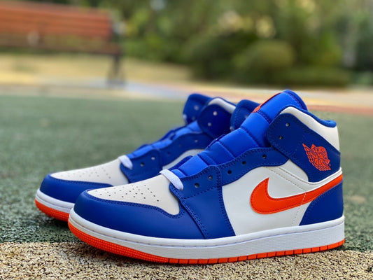 AJ1 MID Game Royal/Rush Orange
