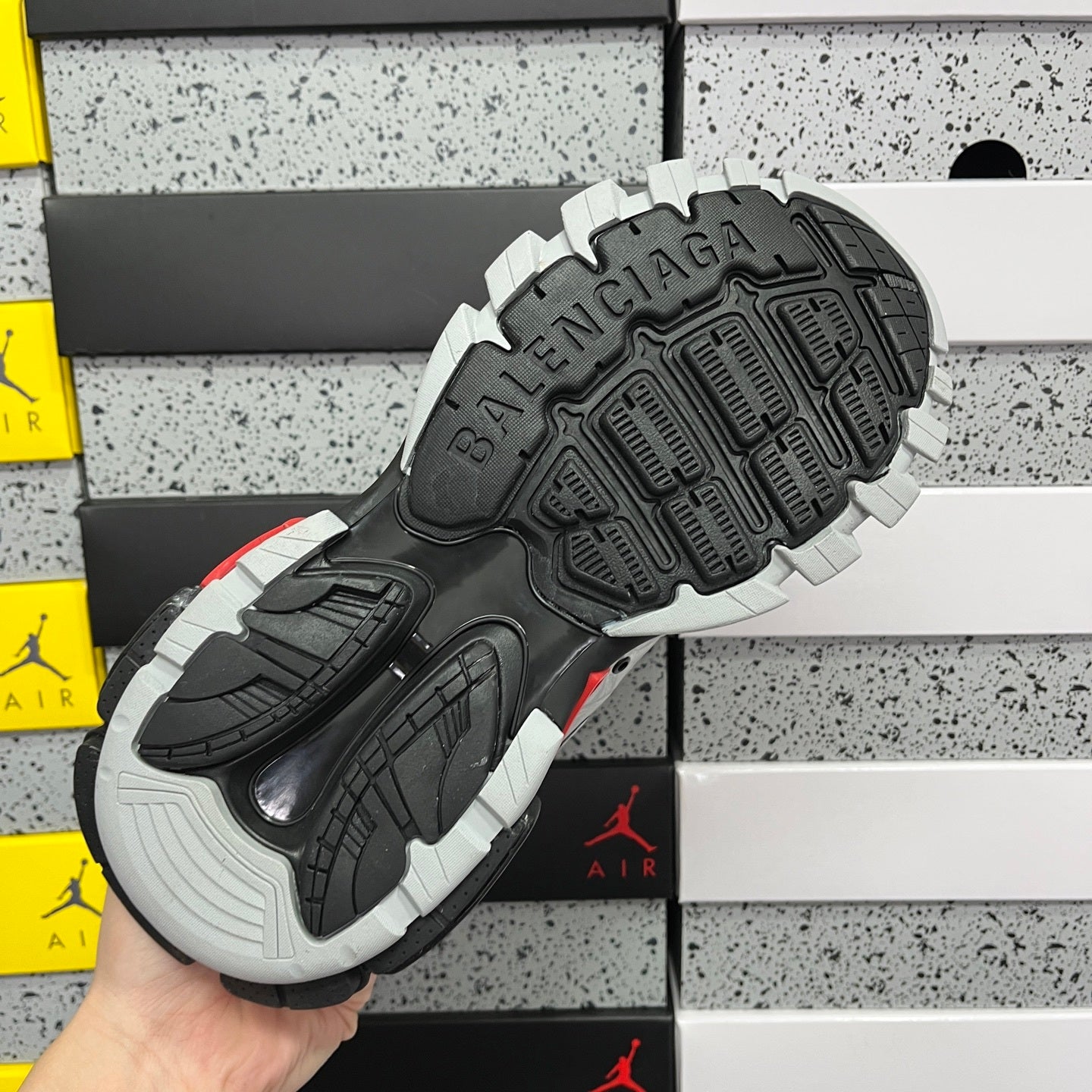BLG Track Black Red White Silver