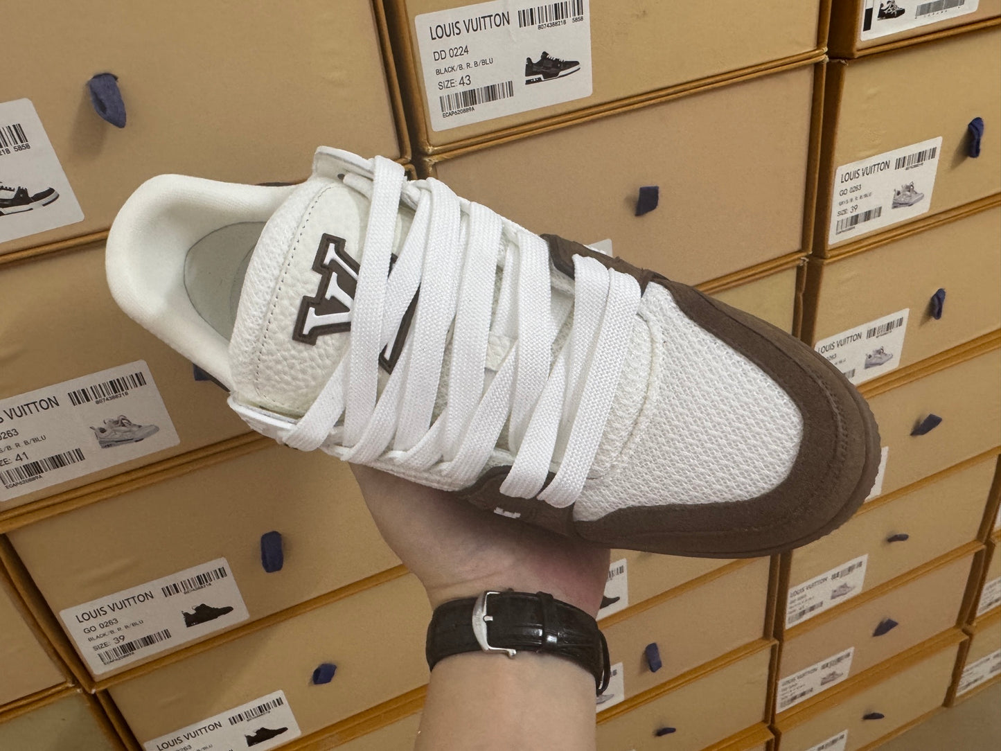 Trainer Brown and White
