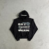 sky walking hoodie -black
