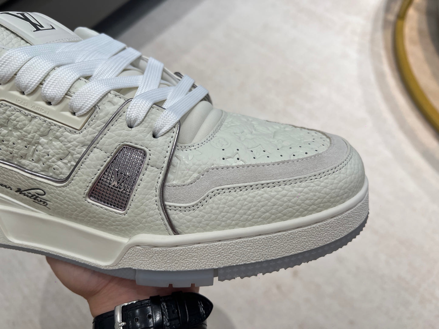 Trainer White and Gray