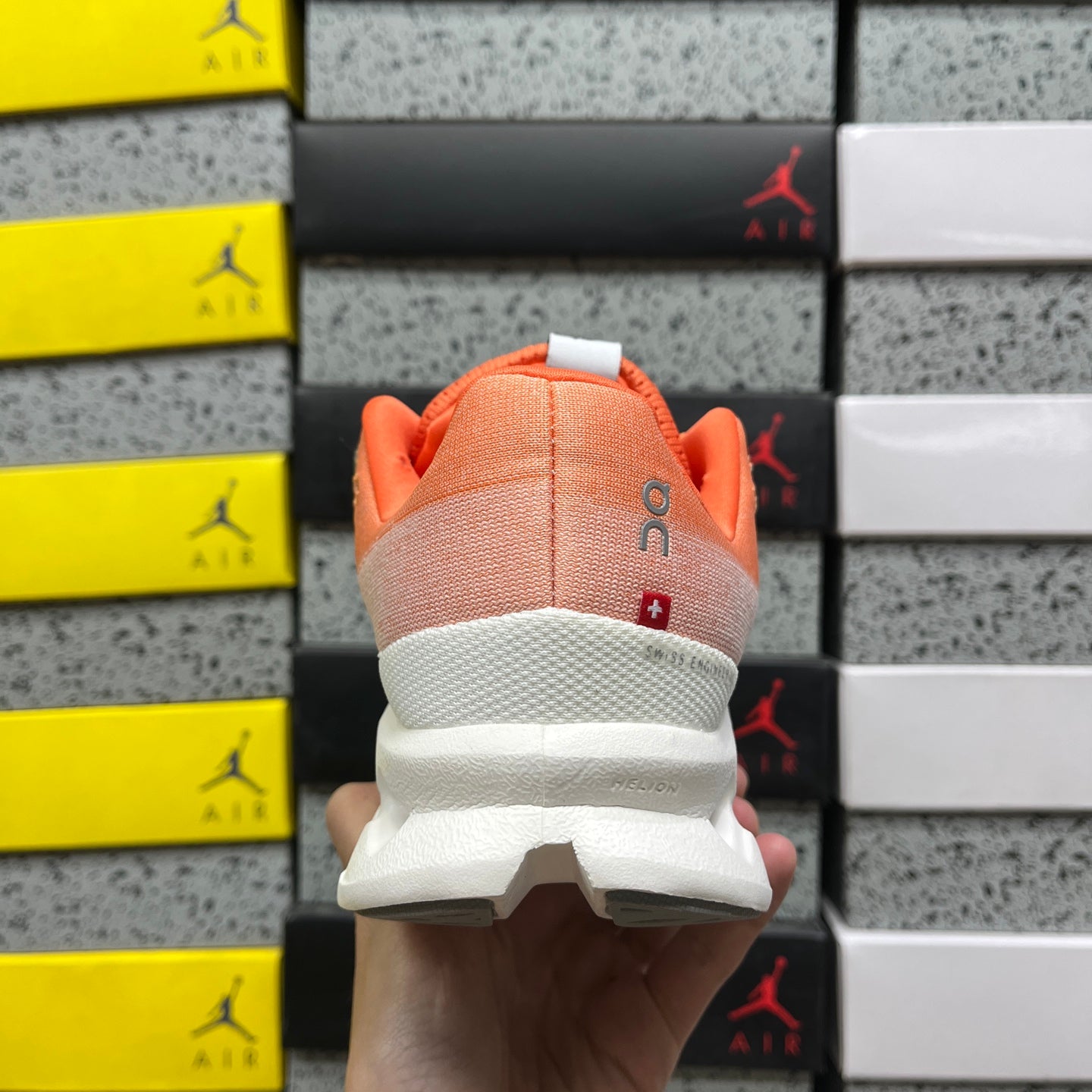 On Cloudsurfer Orange White
