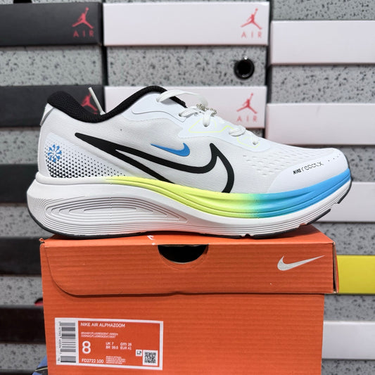 Nk Air Alphazoom White/Blue/Yellow