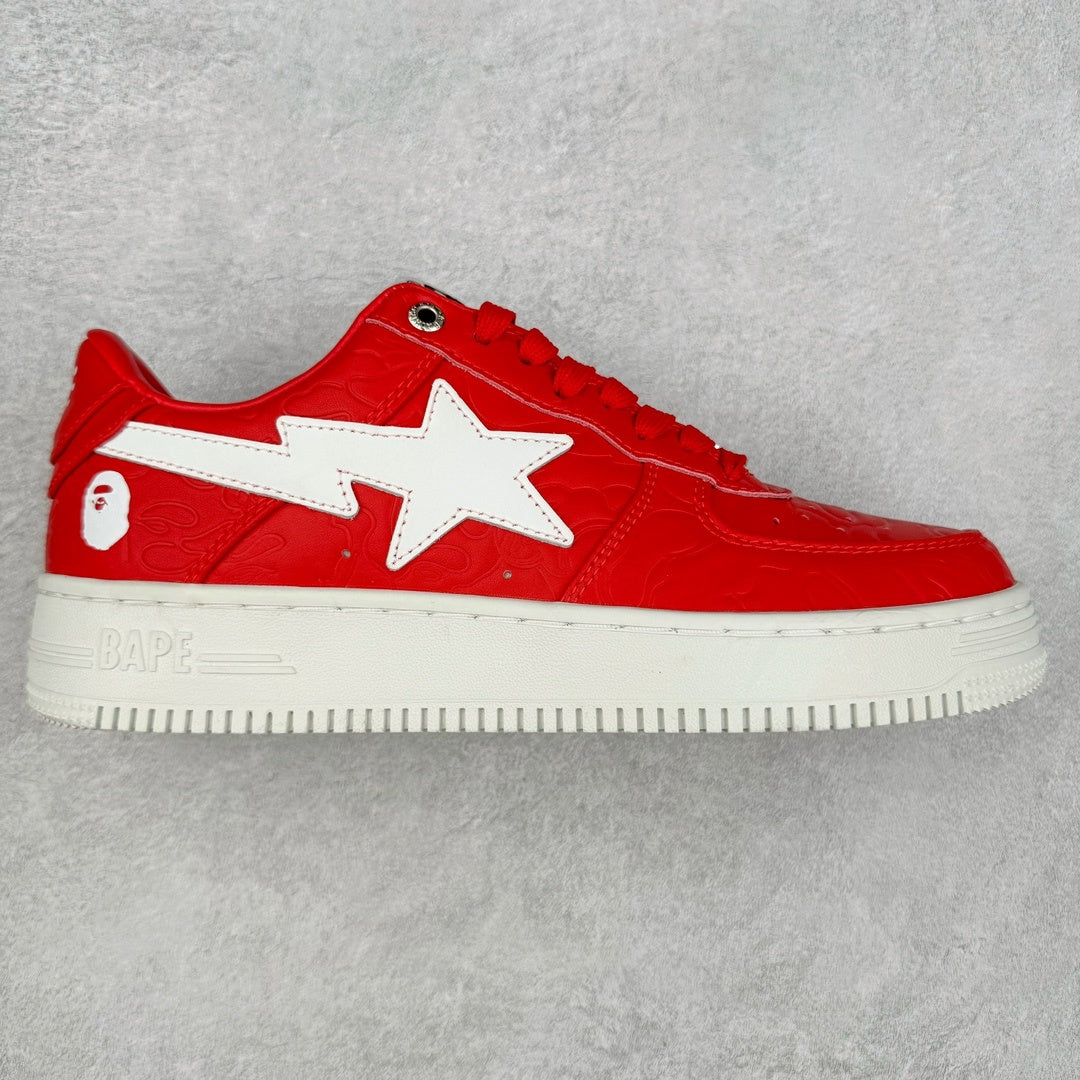 Bape STA Low #3 Line Camo Red