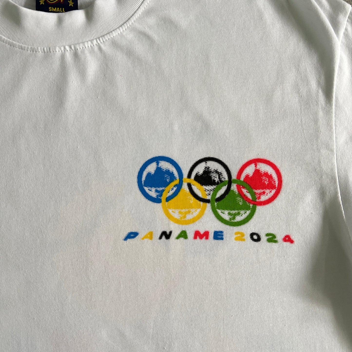 2024 Olympic Rings Short Sleeve-White