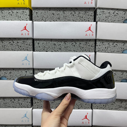 AJ11 Low Black and White