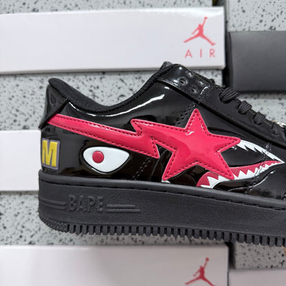 Bape STA Low Shark Face Black