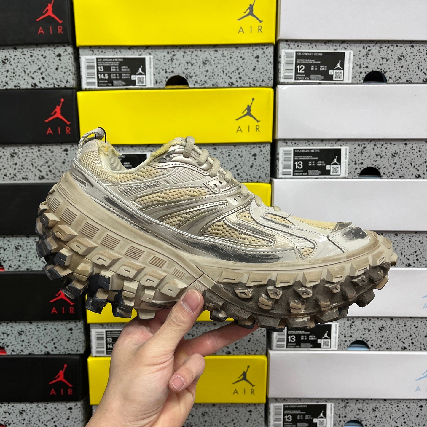 Defender Rubber Platform Beige Destroy