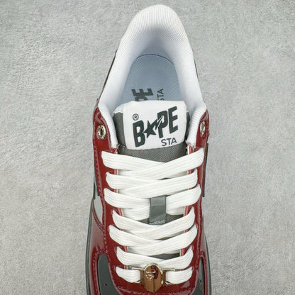 Bape STA Low Burgundy/Grey