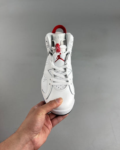 AJ6 Retro White and Red
