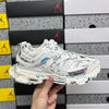 BLG Track White Blue Mesh and Nylon Graffiti