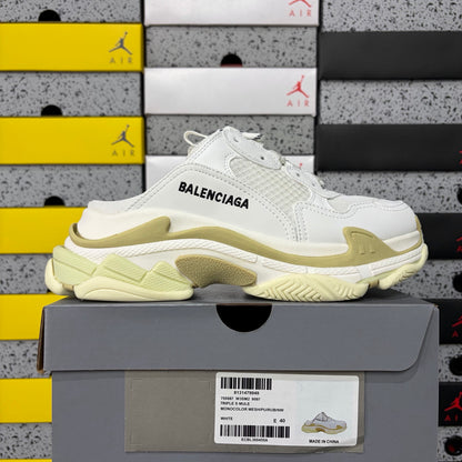 BLG Triple S Mule White/Beige