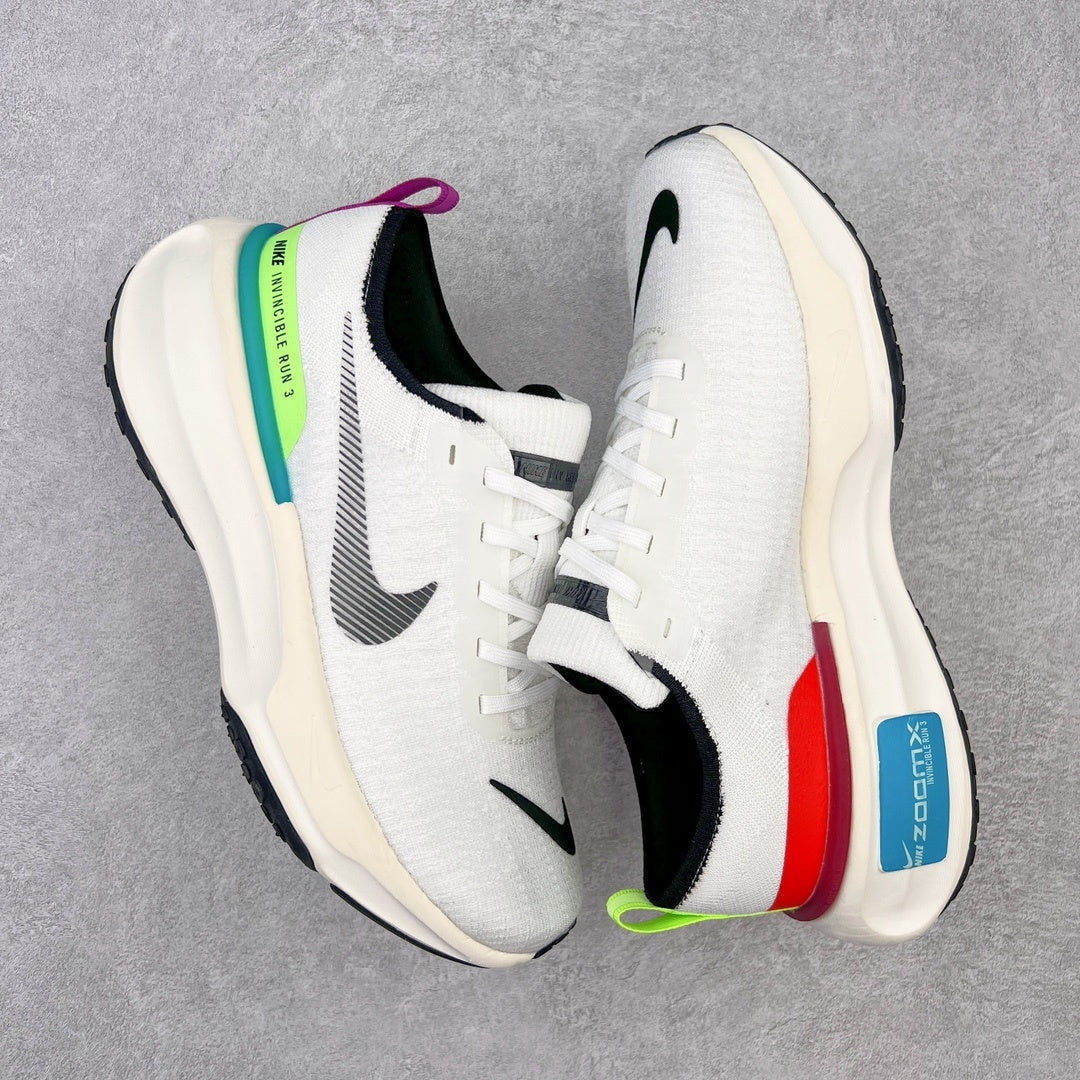 ZoomX Invincible Run Flyknit 3 White Black Picante Red Lime Blast