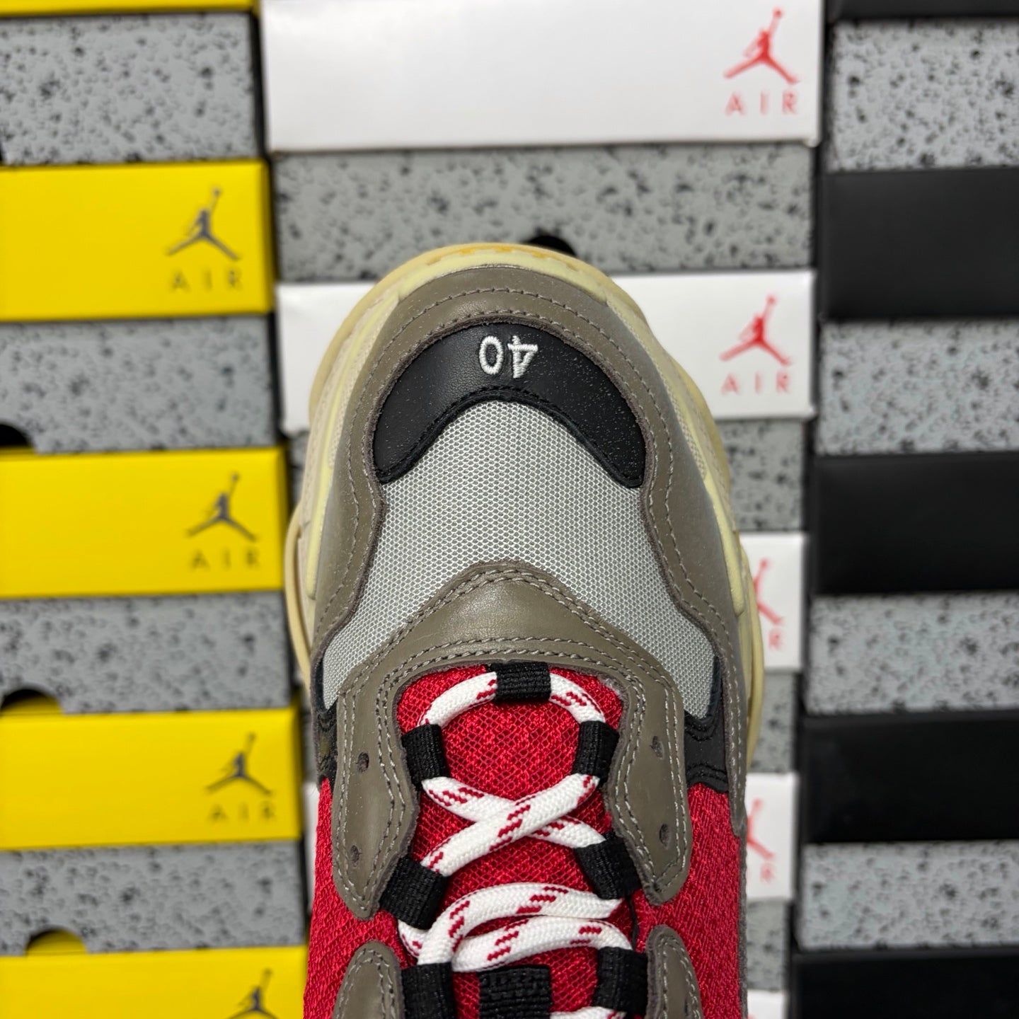 BLG Triple S Beige/Red/Borwn/Blue
