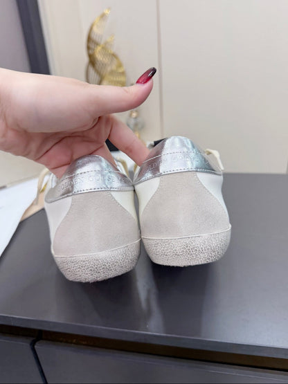 GDGS Superstar Silver Back Gold Lether White Body