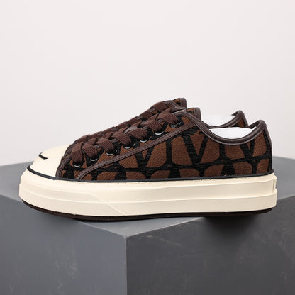 Valentino Beige & Black Toile Totaloop Iconographe