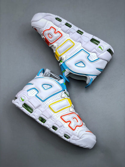 Uptempo White Multi-Color
