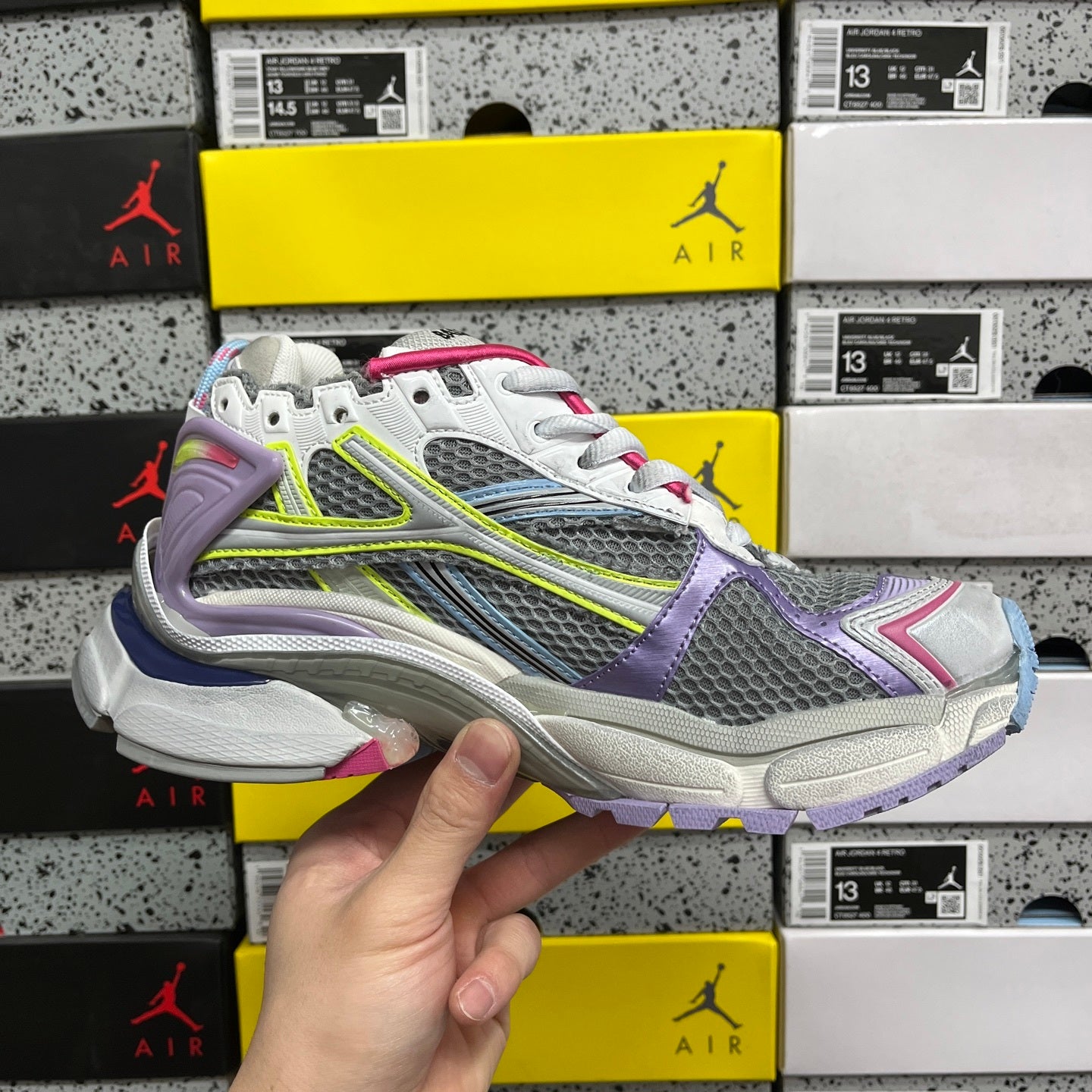 BLG Runner White/Pink/Grey/Yellow