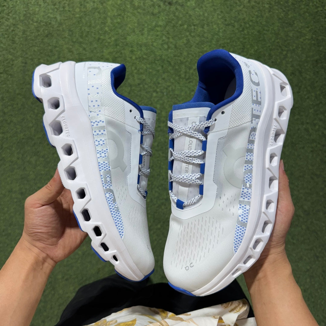 Cloudmonster White/Blue