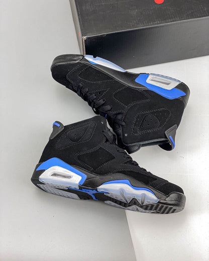 AJ6 Retro Black and Blue